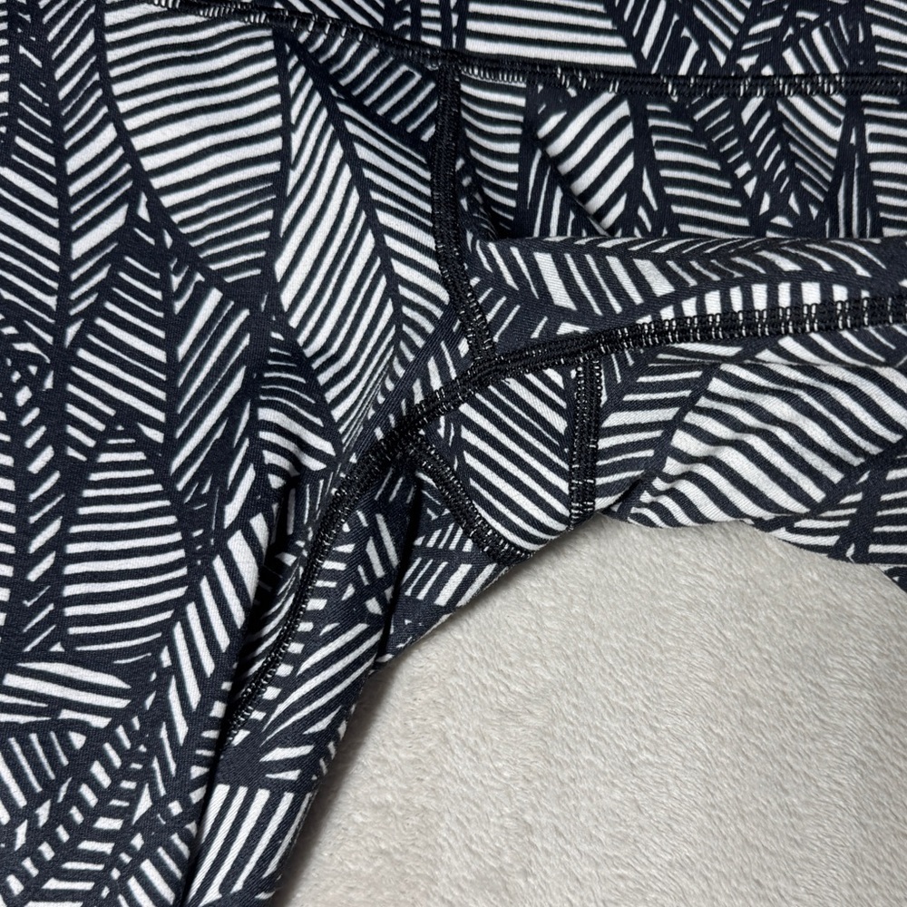 Lululemon Wunder Under Pant *Full-On Luxtreme Pretty Palm Black Angel Wing 4 - Picture 3 of 16